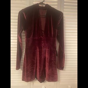 GORGEOUS! NWT Gorgeous Maroon Velvet Dress